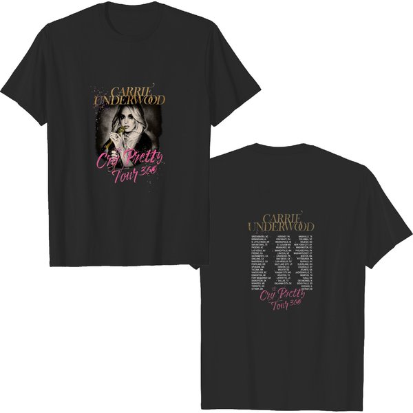 Vintage Carrie Underwood The Cry Pretty Tour 360 T Shirt-image