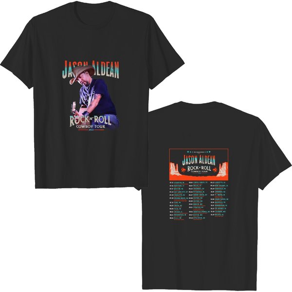 Jason Aldean Rock N Roll Cowboy Tour 2022 T-Shirt-image