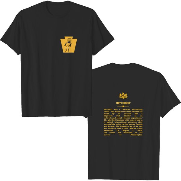 Real Historical Philadelphia - Hitchbot - Philadelphia - T-Shirt-image
