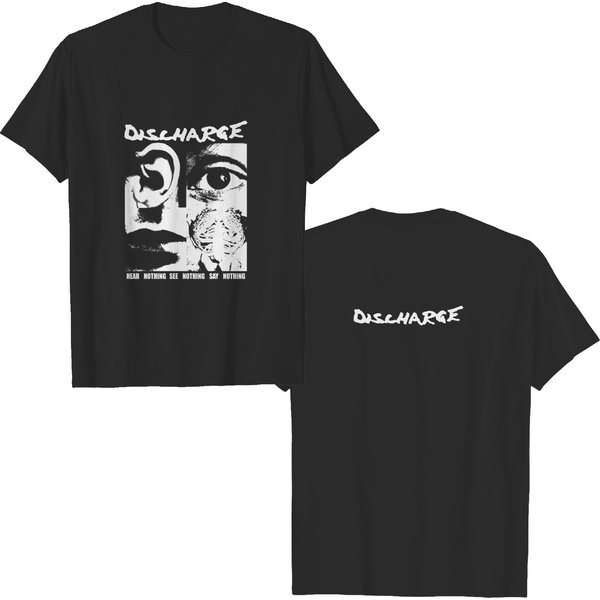 Vintage Bootleg Discharge Hear Nothing See Nothing T Shirt-image