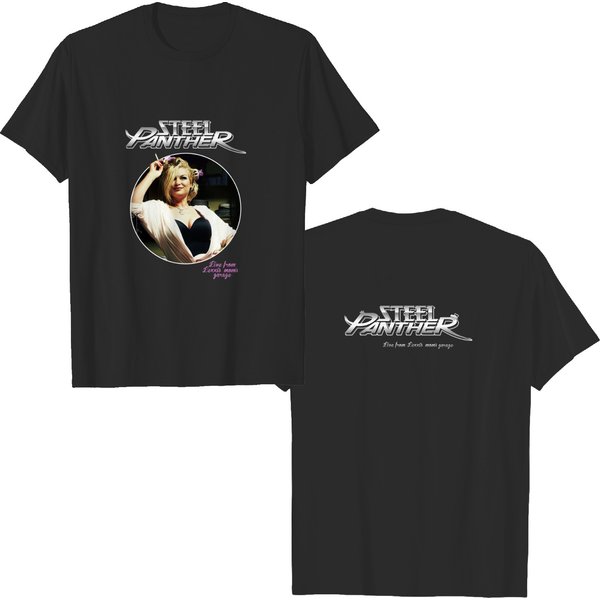 New D T G Printer T-Shirt -Steel Panther -Live From Lexxis Moms Garage-image