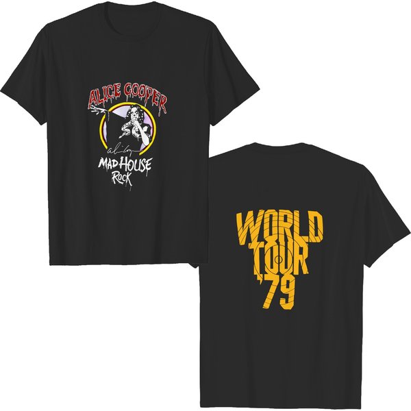 Alice Cooper Madhouse Of Rock 1979 World Tour Horror T-Shirt-image