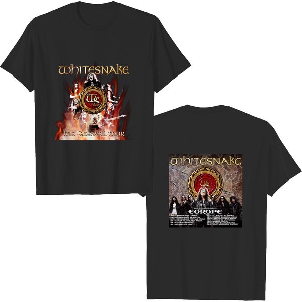 Whitesnake The Farewell Europe Tour 2022 Double Sided T-Shirt-image
