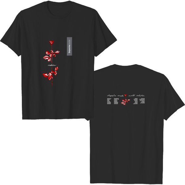 Vtg 1990 Depeche Mode World Violator Concert T-Shirt-image