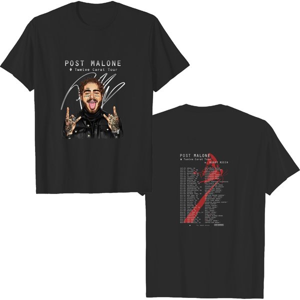 Post Malone Tour 2022 Shirt, Post Malone Twelve Carat Tour 2022 Shirt-image