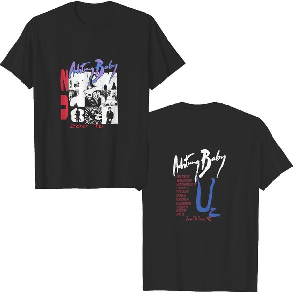Style Vintage U2 Achtung Baby Zoo Tv Tour 92 Concert T Shirt-image