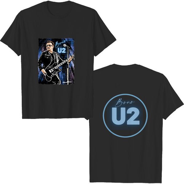 Bono U2 T-Shirt, U2 Band Rock Shirt, Unisex Tee-image