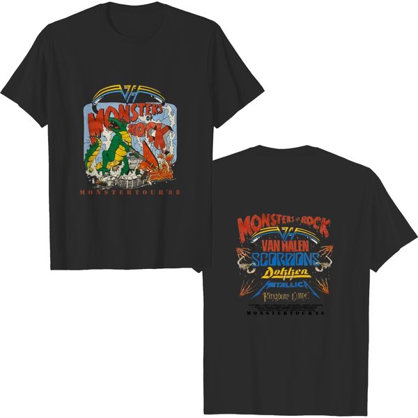 Screen Stars 1988 Monsters Of Rock Tour T Shirt, Monster Tour '88 Shirt-image