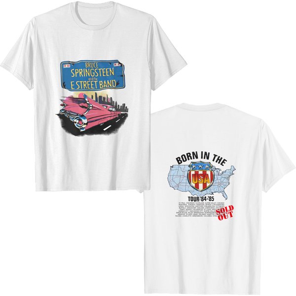 Vintage 1984-85 Bruce Springsteen E Street Band Born Tour T-Shirt.-image
