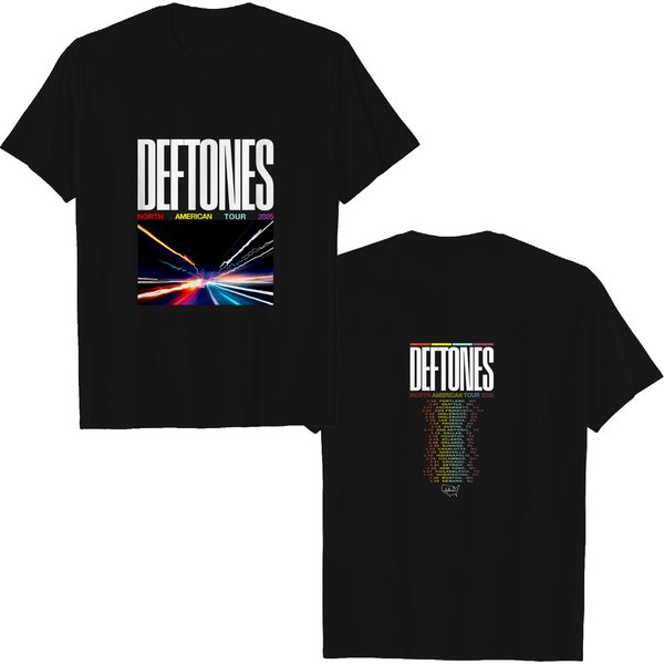 Deftone 2025 North American Tour Black T-Shirt All Size Fans Gift-image