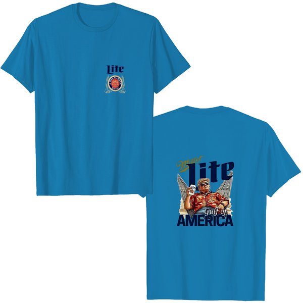 Miller-Lite Gulf Of America Shirt, Summer Gulf Of America Patriotic Trump Shirt-image