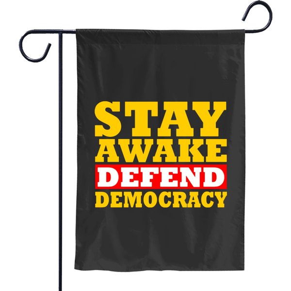 Defend Democracy Garden Flags-image