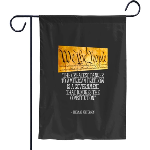 Freedom Danger American Political Constitution Garden Flags-image