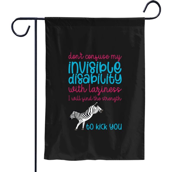 Invisible Disability Awareness My Invisible Disability Garden Flags-image