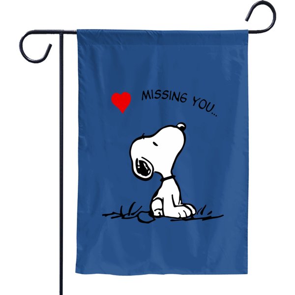 Snoopy Valentine's Day Garden Flags-image