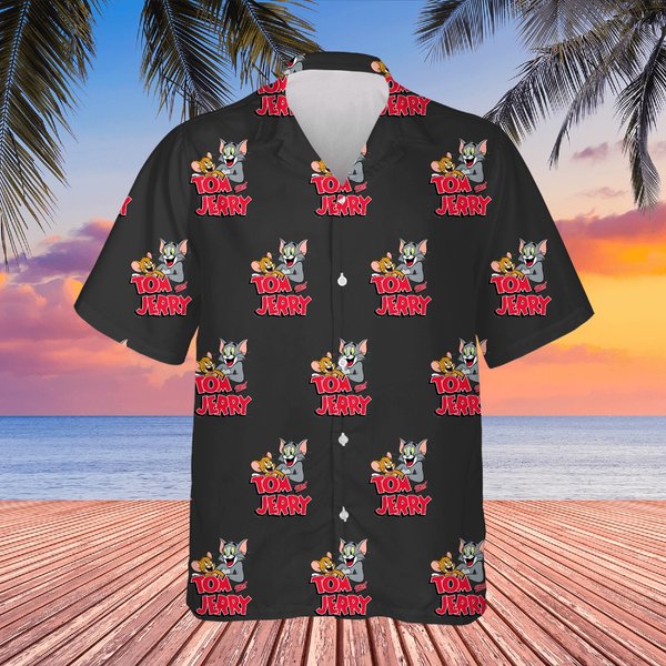 Tom And Jerry Happy Classic Logo Hawaiians-image