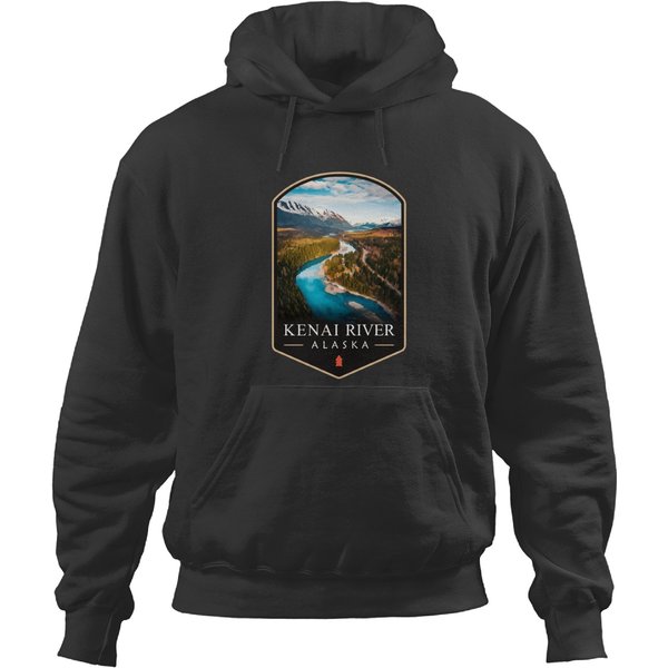 Kenai River Alaska Of Kenai Peninsula Vintage Outdoors Gifts For Salmon Fishing Lovers In Ame Hoodies