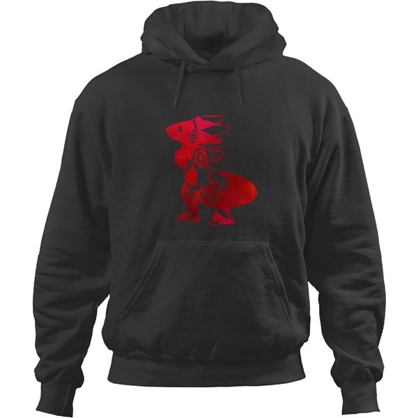 Furry Protogen Red Fur Style , Fun Furry Protolution Hoodies-image