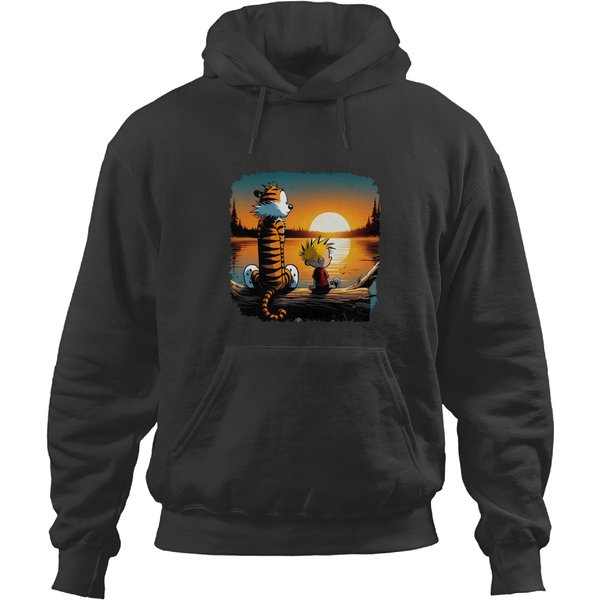 Calvin And Hobbs Sunset Hoodies-image