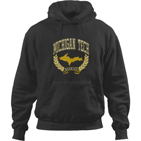 Michigan Tech Huskies Victory Vintage Logo T Hoodies