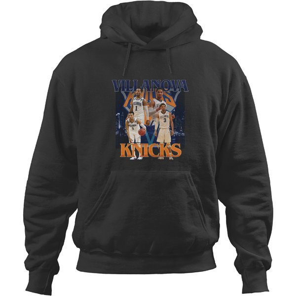 Villanova Knicks Josh Hart And Jalen Brunson Vintage Graphic Unisex Hoodies-image