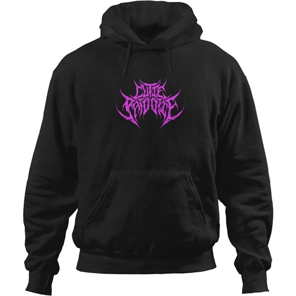 Cutie Patootie Death Metal Sweetheart Design Hoodies