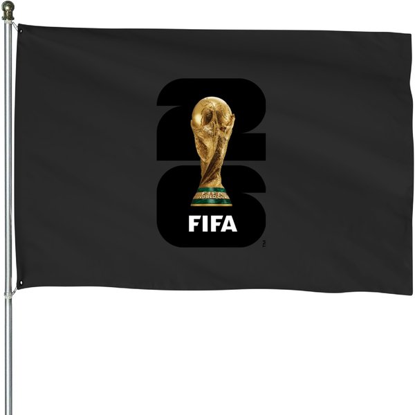 World Cup 2026 Logo House Flags-image