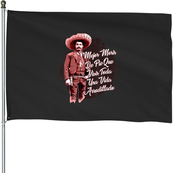 Emiliano Zapata Mexican Revolution General Hero House Flags-image
