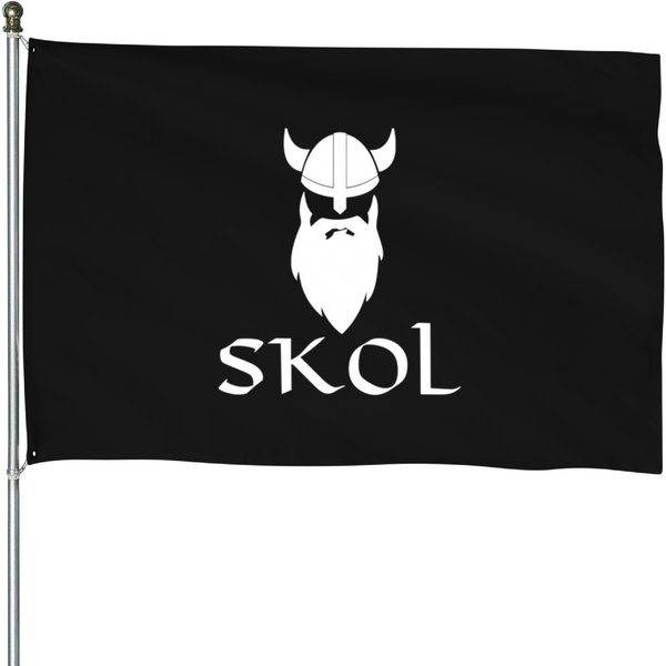Skol Nordic Scandinavian Warrior Viking House Flags-image