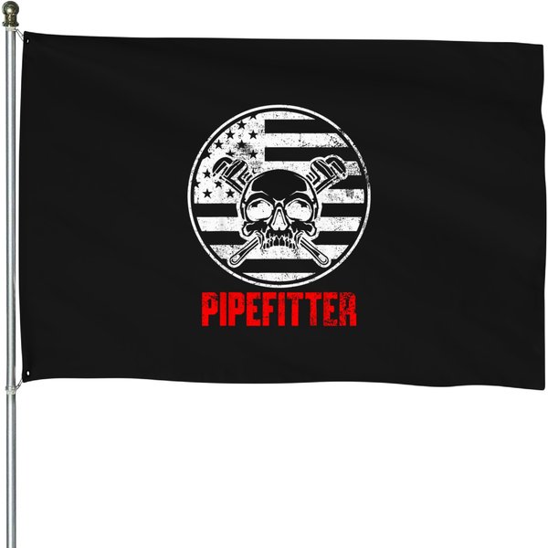 Pipefitter-Usa-Flag-Patriotic-T-Shirt House Flags-image
