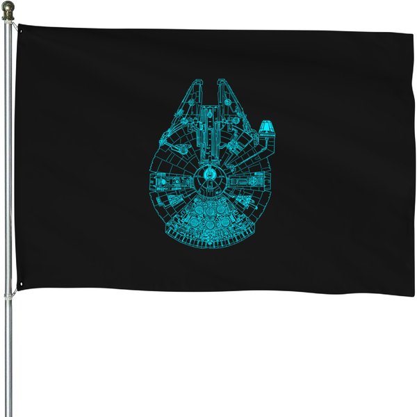 Millennium Falcon House Flags-image