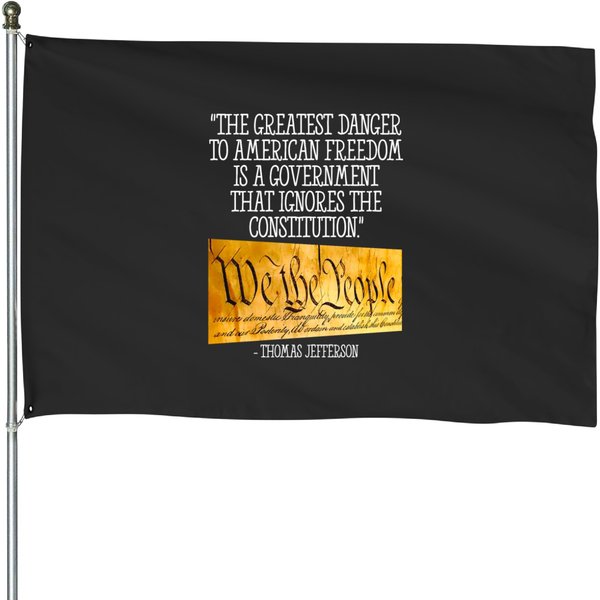 Freedom Danger: Government Ignoring Constitution House Flags-image