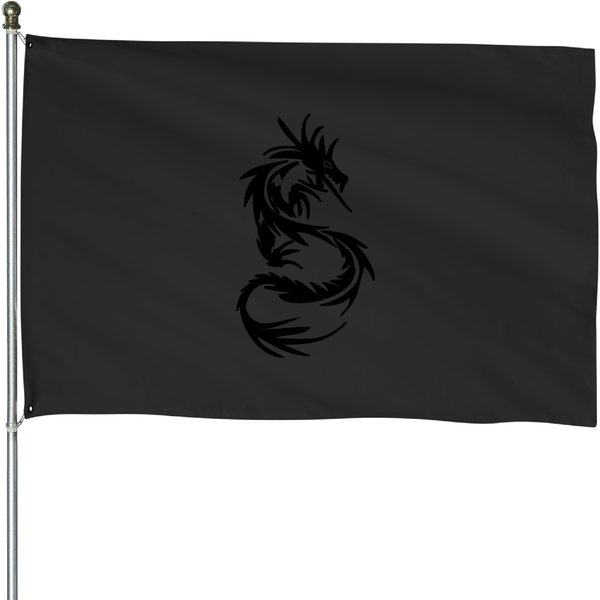 Dragon, Tribal Dragon House Flags-image