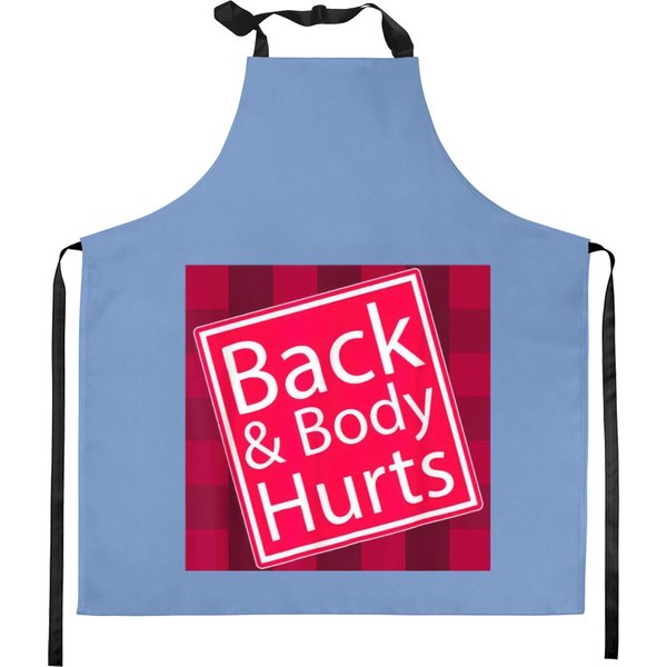 Back And Body Hurts Kitchen Aprons Funny Quote Yoga Gym Workout Gift Kitchen Aprons-image