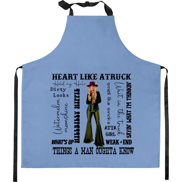 Lainey Wilson Album Kitchen Aprons, Country Girl Kitchen Aprons-image
