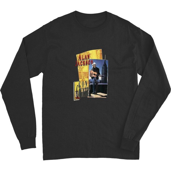 Vintage 90S Alan Jackson Country Music Band Long Sleeves, Hoochie Coochie T Shirt-image