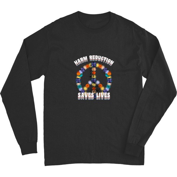 Harm Reduction Men Women Tee, Harm Reduction Saves Lives Premium Long Sleeves-image
