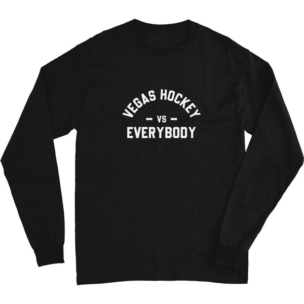 Vegas Hockey Vs Everybody Funny Gift For Men Women Long Sleeves-image