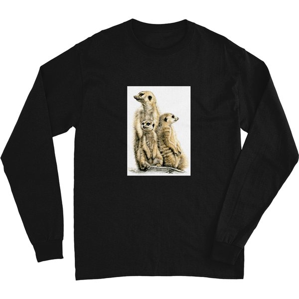 Meerkats-Family---Die-Erdmnnchen T-Shirt Long Sleeves-image