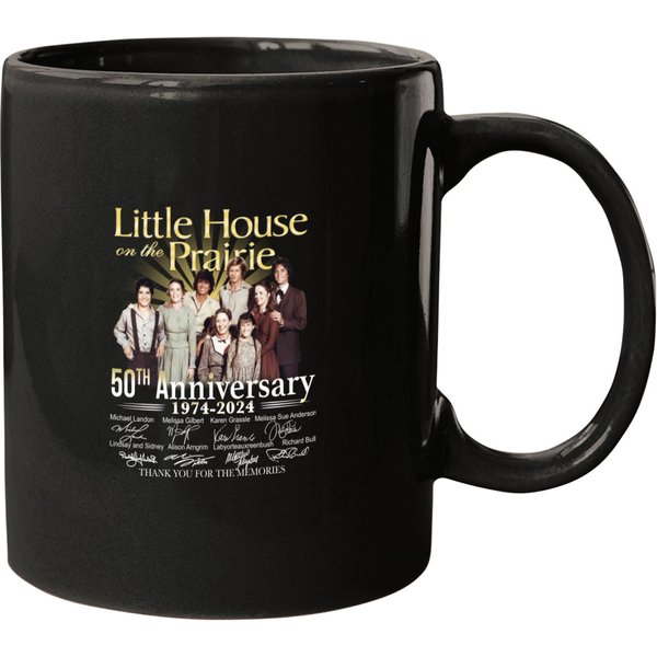 50th Anniversary 1974-2024 Little House On The Prairie Black Mugs