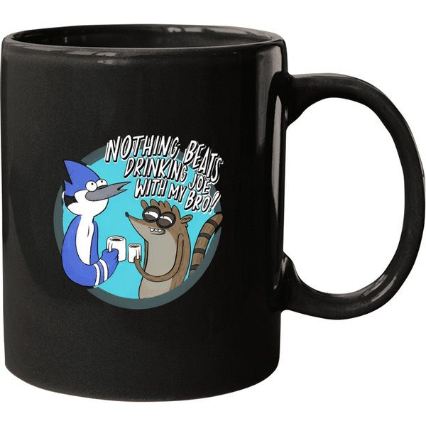 Regular Show Mugs, Beer Mugs Unisex, Mordecai, Rigby Men's, Women's-image