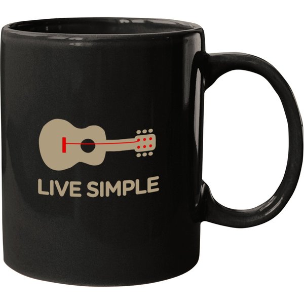 Live-Simple-One-String-Guitar T-Shirt Mugs-image