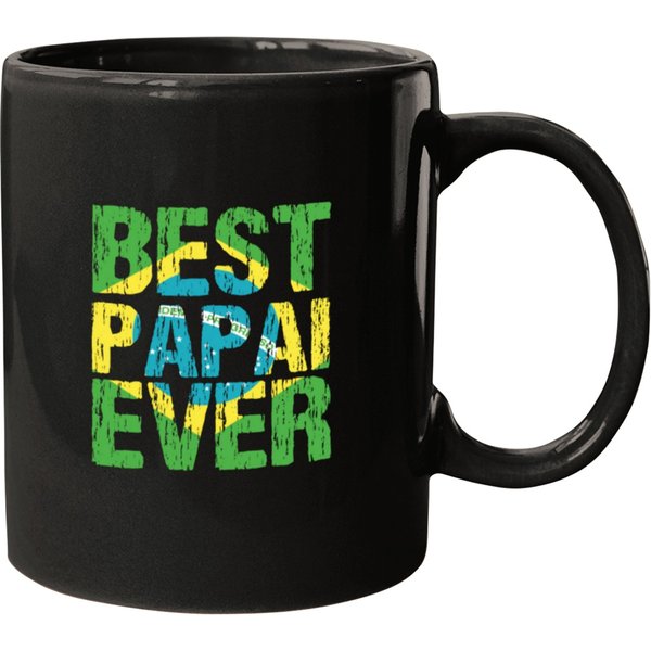Best Papai Ever Brazilian Dad Father Brasil Flag Distressed Mugs-image
