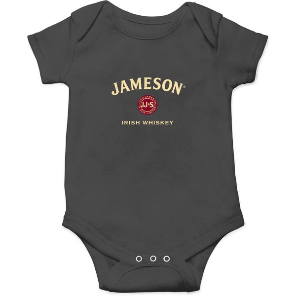 Fashion Mens Jameson Irish Whiskey Logo Generic Black Onesies-image