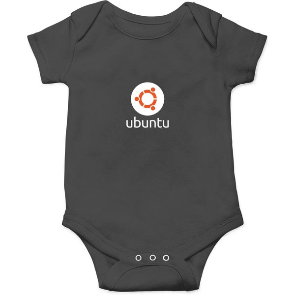 Dark Color Ubuntu Linux Onesies-image