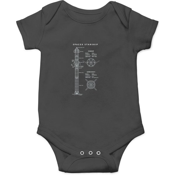 Spacex Starship Onesies-image
