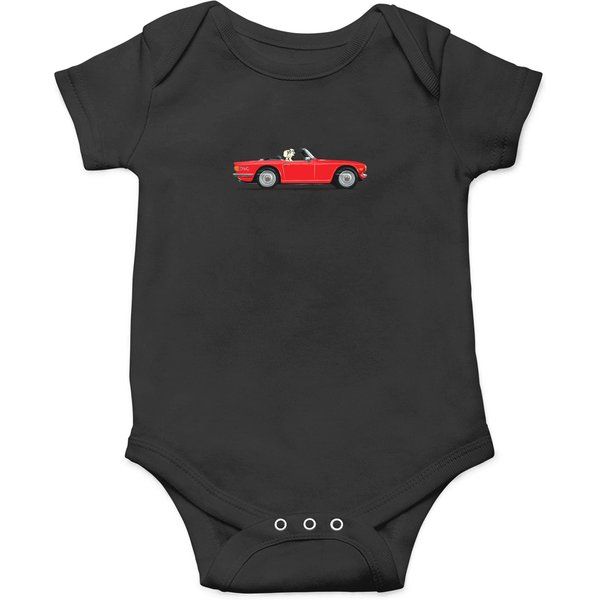 Signal Red Color Tr6 The Classic British Sports Car T-Shirt Onesies-image