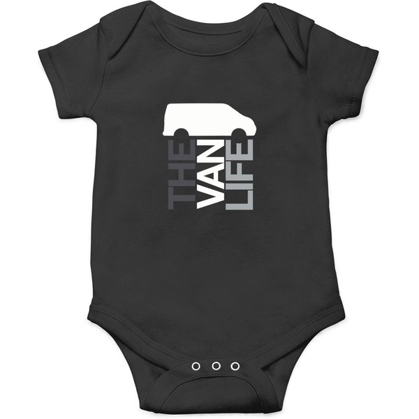 The-Van-Life-Logo--Greyscale T-Shirt Onesies-image