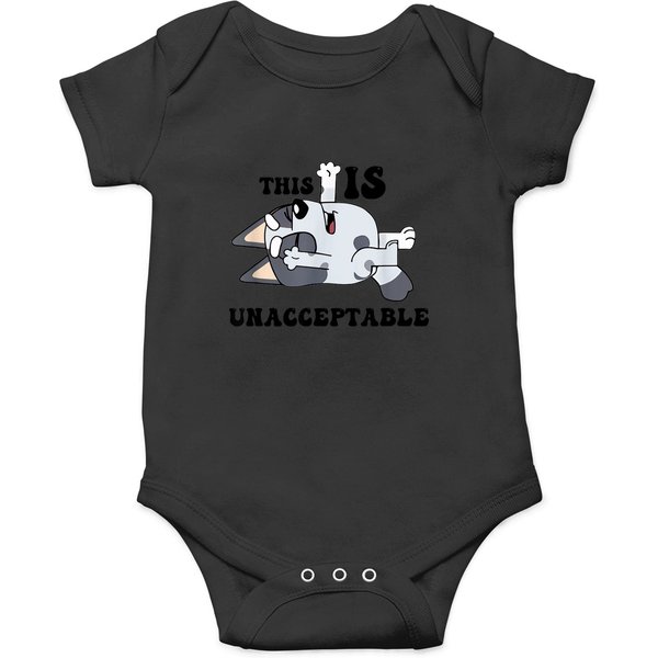 Muffin This Is Unacceptable Blue Tan Heeler Grunge Onesies-image