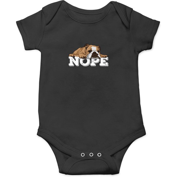 English Bulldog Nope T-Shirt Onesies-image